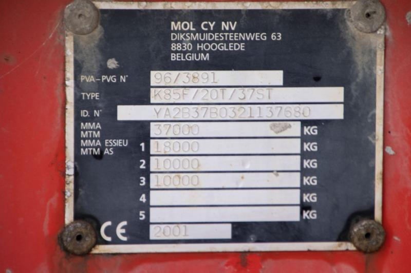 Poluprikolica istovarivača Mol MOL K85F/20T/37ST: slika 7