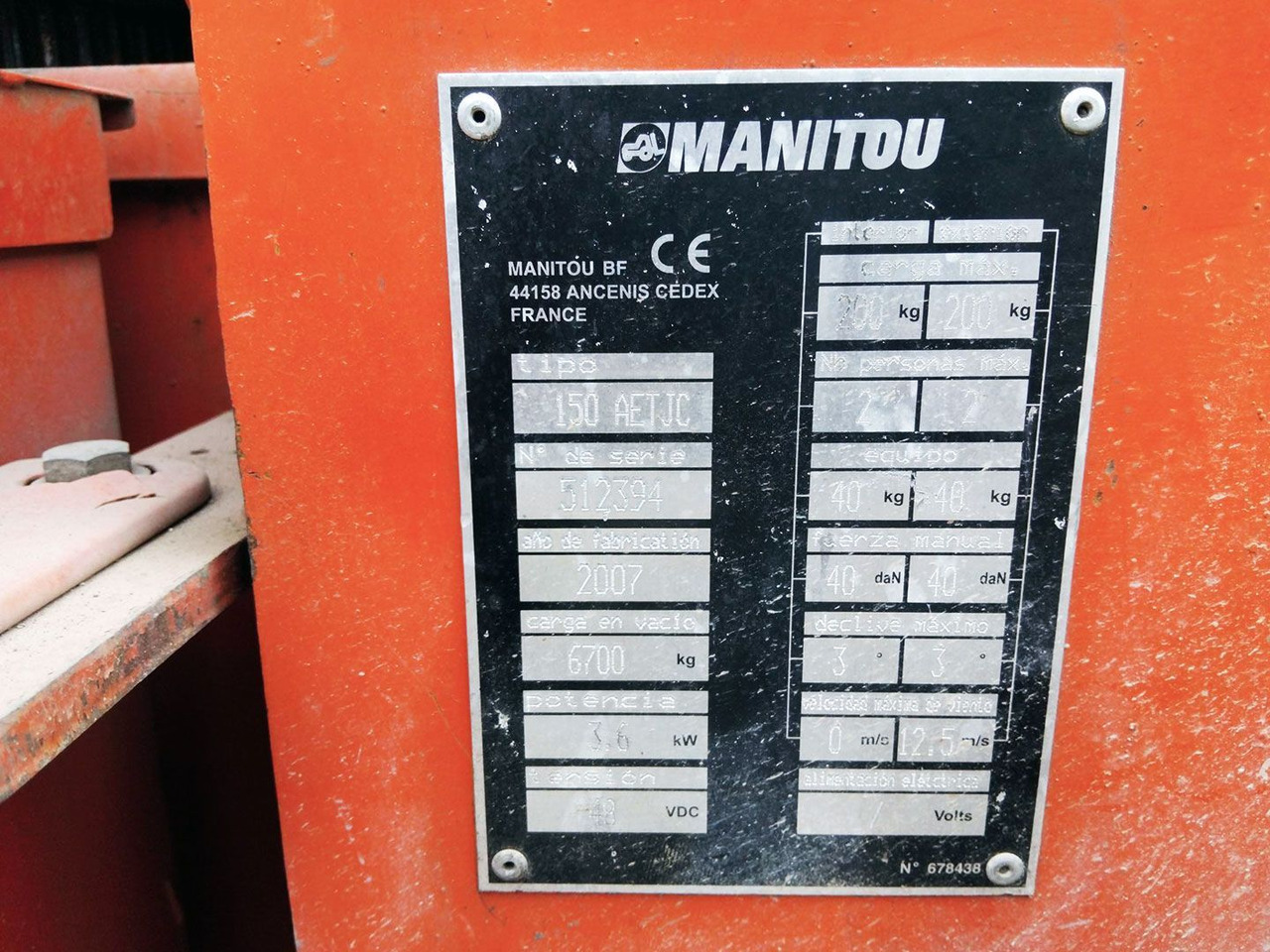 Zglobna platforma MANITOU 150AETJ C: slika 14