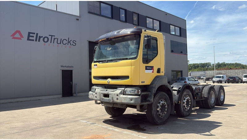 Renault KERAX 420 (BOITE MANUELLE / 8X4 / LAMES / MANUAL GEARBOX) - Kamion sa golom šasijom i zatvorenom kabinom: slika 1 Renault KERAX 420 (BOITE MANUELLE / 8X4 / LAMES / MANUAL GEARBOX) - Kamion sa golom šasijom i zatvorenom kabinom: slika 1