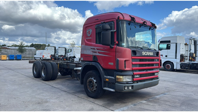 Scania 114 - 380 (6X4 / GRAND PONT / LAMES / BIG AXLE / STEEL SUSP. / BOITE MANUELLE / MANUAL GEARBOX) - Kamion sa golom šasijom i zatvorenom kabinom: slika 5 Scania 114 - 380 (6X4 / GRAND PONT / LAMES / BIG AXLE / STEEL SUSP. / BOITE MANUELLE / MANUAL GEARBOX) - Kamion sa golom šasijom i zatvorenom kabinom: slika 5