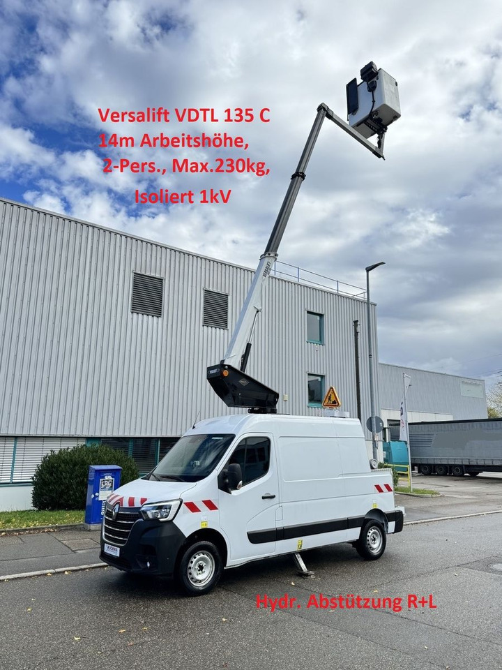 Renault MASTER Versalift VDTL 135 C, 14m 230kg Abstützun - Vazdušna platforma montirana na kamion: slika 1 Renault MASTER Versalift VDTL 135 C, 14m 230kg Abstützun - Vazdušna platforma montirana na kamion: slika 1