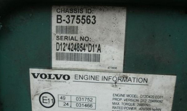 Volvo D12D 420 Volvo FH 12 - Motor za Kamion: slika 3 Volvo D12D 420 Volvo FH 12 - Motor za Kamion: slika 3