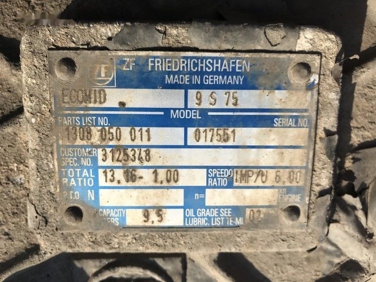 Volvo ECOMID ZF 9S 75 Volvo FL6 - Menjač za Kamion: slika 3 Volvo ECOMID ZF 9S 75 Volvo FL6 - Menjač za Kamion: slika 3