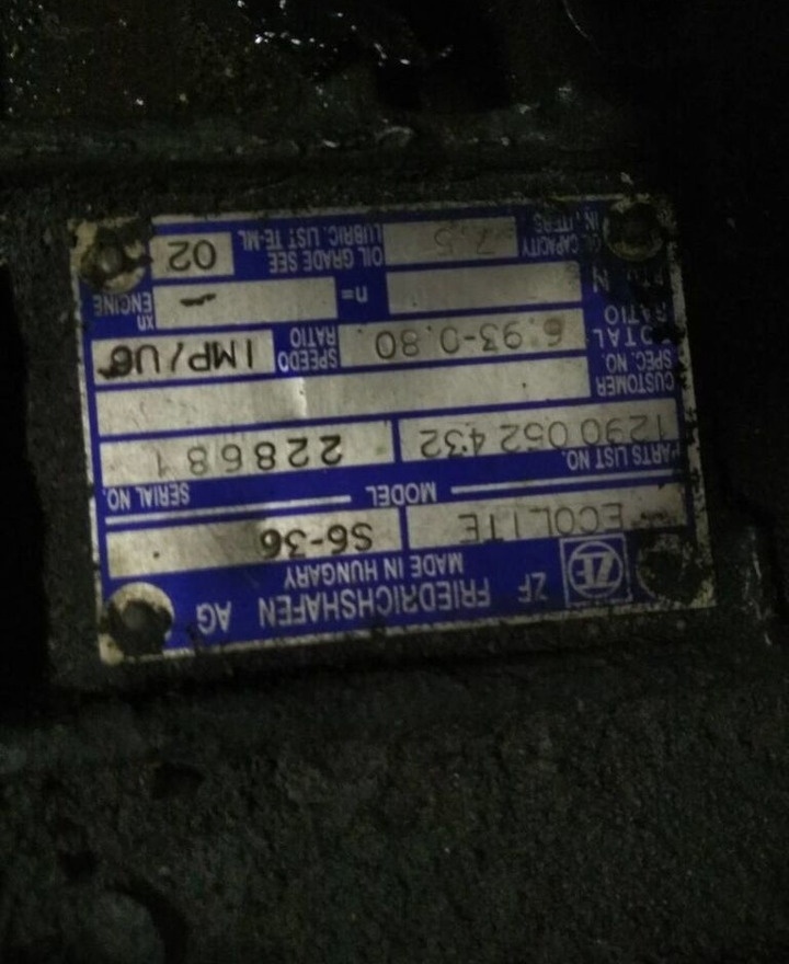 ZF 6S-36, 6S 36 MAN - Menjač za Kamion: slika 4 ZF 6S-36, 6S 36 MAN - Menjač za Kamion: slika 4