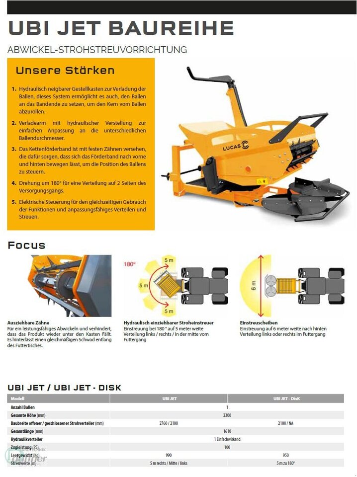 Lucas UBI JET Anbau Dreipunkt - Omotač za bale: slika 1 Lucas UBI JET Anbau Dreipunkt - Omotač za bale: slika 1