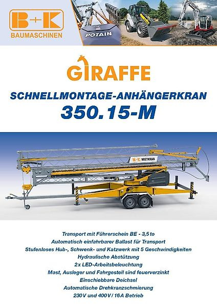 Giraffe 350.15-M - Mini kran: slika 1 Giraffe 350.15-M - Mini kran: slika 1