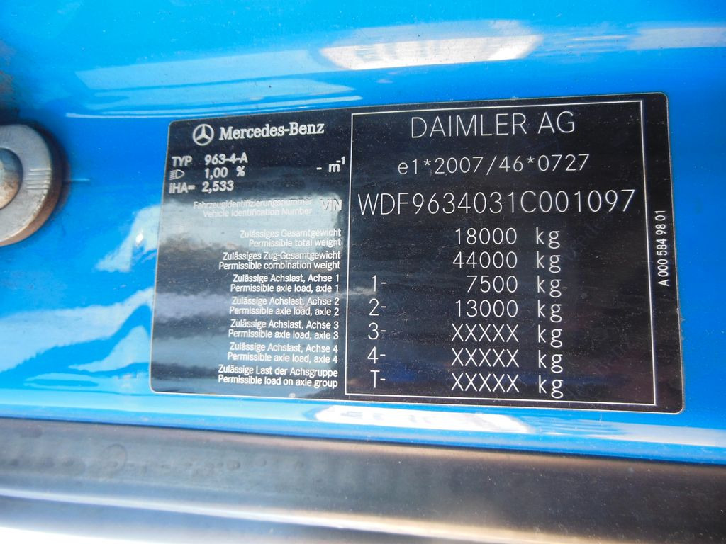 Tegljač Mercedes-Benz 1845 ACTROS, STANDKLIMA: slika 21