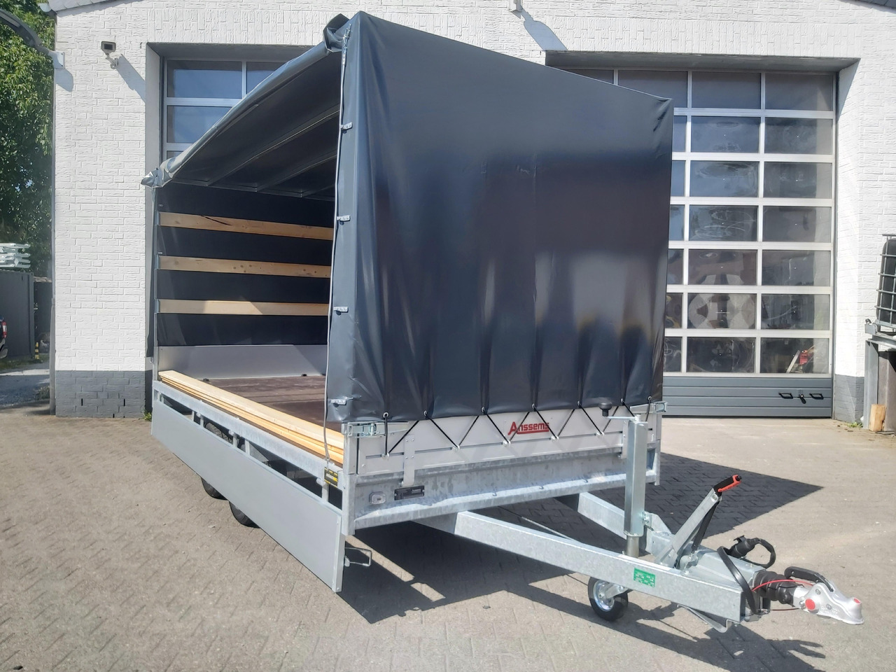 Anssems Hochlader PSX - S 3000 405x178x30cm 180cm Hochplane grau (XL) 3000kg Aktion - Prikolica sa ceradom: slika 1 Anssems Hochlader PSX - S 3000 405x178x30cm 180cm Hochplane grau (XL) 3000kg Aktion - Prikolica sa ceradom: slika 1