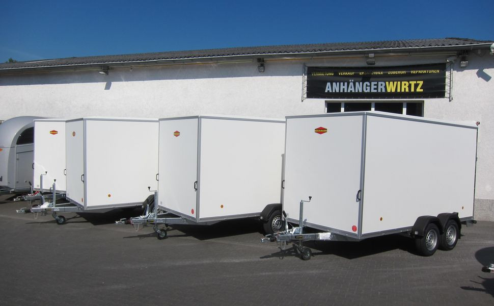 Böckmann Koffer KT 4018/27 M weiß 400x185x182cm (XL) 2700kg - Prikolica sa zatvorenim sandukom: slika 1 Böckmann Koffer KT 4018/27 M weiß 400x185x182cm (XL) 2700kg - Prikolica sa zatvorenim sandukom: slika 1