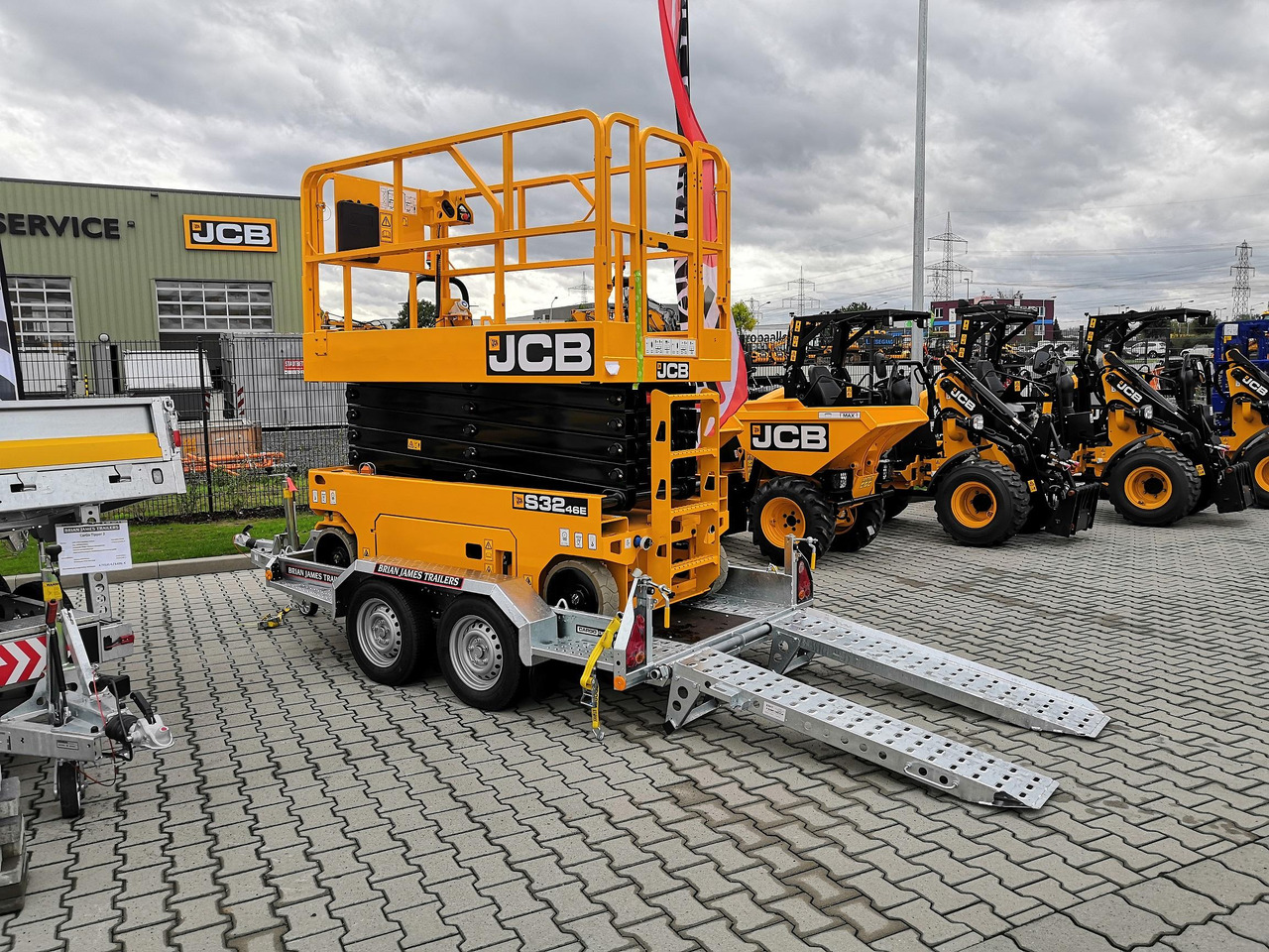 Brian James Digger Plant 543-2813-27 280x130cm Schaufelablage Rampen Reserverad 2700kg Aktion - Prikolica za prevoz radnih mašina: slika 1 Brian James Digger Plant 543-2813-27 280x130cm Schaufelablage Rampen Reserverad 2700kg Aktion - Prikolica za prevoz radnih mašina: slika 1