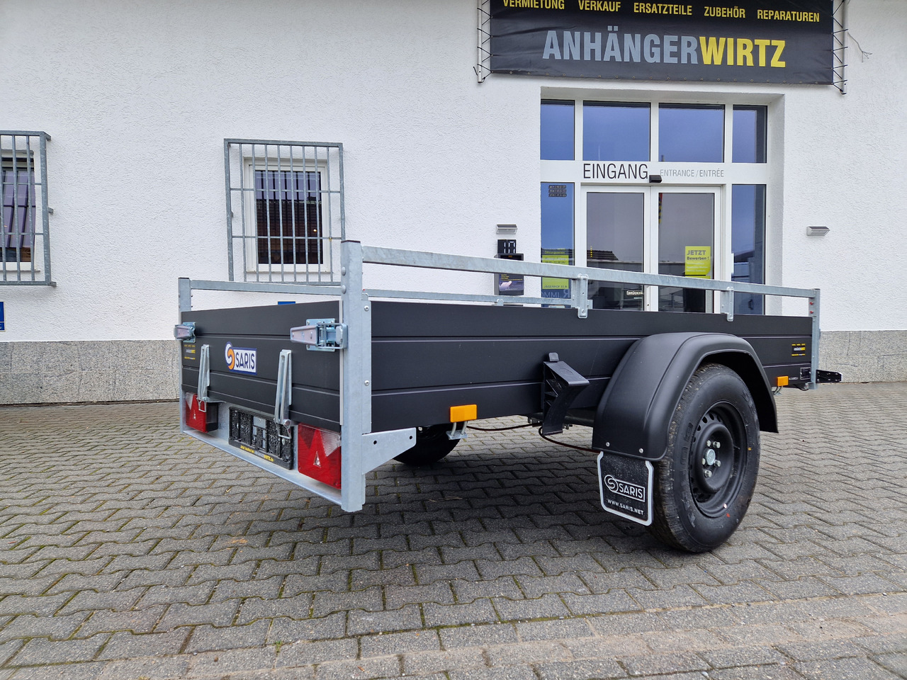 Prikolica za automobil Saris Anhänger DV135 McAlu Pro MP 255x133x44cm black klappbare Vorderwand 1350kg: slika 8
