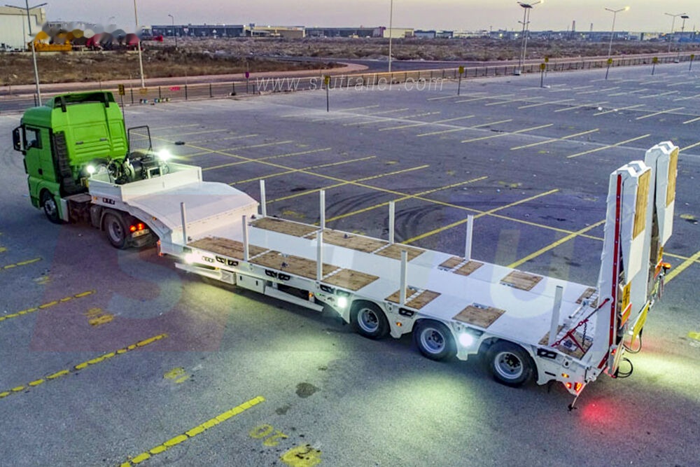 STU 3 Axles Lowbed Trailer - Niska poluprikolica za prevoz: slika 1 STU 3 Axles Lowbed Trailer - Niska poluprikolica za prevoz: slika 1