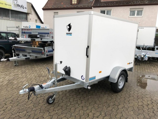 Hapert Sapphire L-1 250x130x150cm, ZG 1,35 to., Koffer Türe - Prikolica sa zatvorenim sandukom: slika 1 Hapert Sapphire L-1 250x130x150cm, ZG 1,35 to., Koffer Türe - Prikolica sa zatvorenim sandukom: slika 1