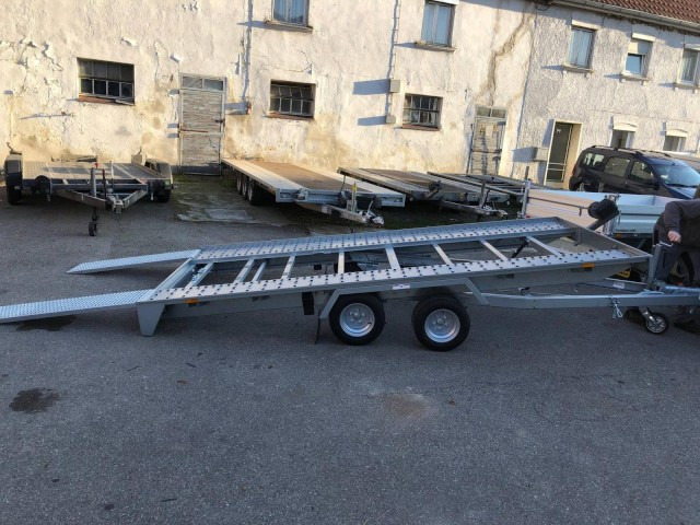 Humbaur Autotransportanhänger FTK 204022, 4000 x 2000 x 50 mm, 2,0 to. - Prikolica za prevoz automobila: slika 1 Humbaur Autotransportanhänger FTK 204022, 4000 x 2000 x 50 mm, 2,0 to. - Prikolica za prevoz automobila: slika 1