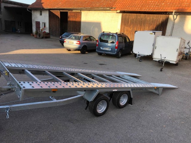 Humbaur Autotransportanhänger FTK 204022, 4000 x 2000 x 50 mm, 2,0 to. - Prikolica za prevoz automobila: slika 3 Humbaur Autotransportanhänger FTK 204022, 4000 x 2000 x 50 mm, 2,0 to. - Prikolica za prevoz automobila: slika 3