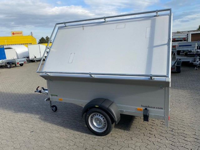 Humbaur HA 132513-5 mit Holz-Alu Deckel mit Reling 1300 kg, 2510 x 1310 x 500mm, 100 km/h - Prikolica za automobil: slika 2 Humbaur HA 132513-5 mit Holz-Alu Deckel mit Reling 1300 kg, 2510 x 1310 x 500mm, 100 km/h - Prikolica za automobil: slika 2