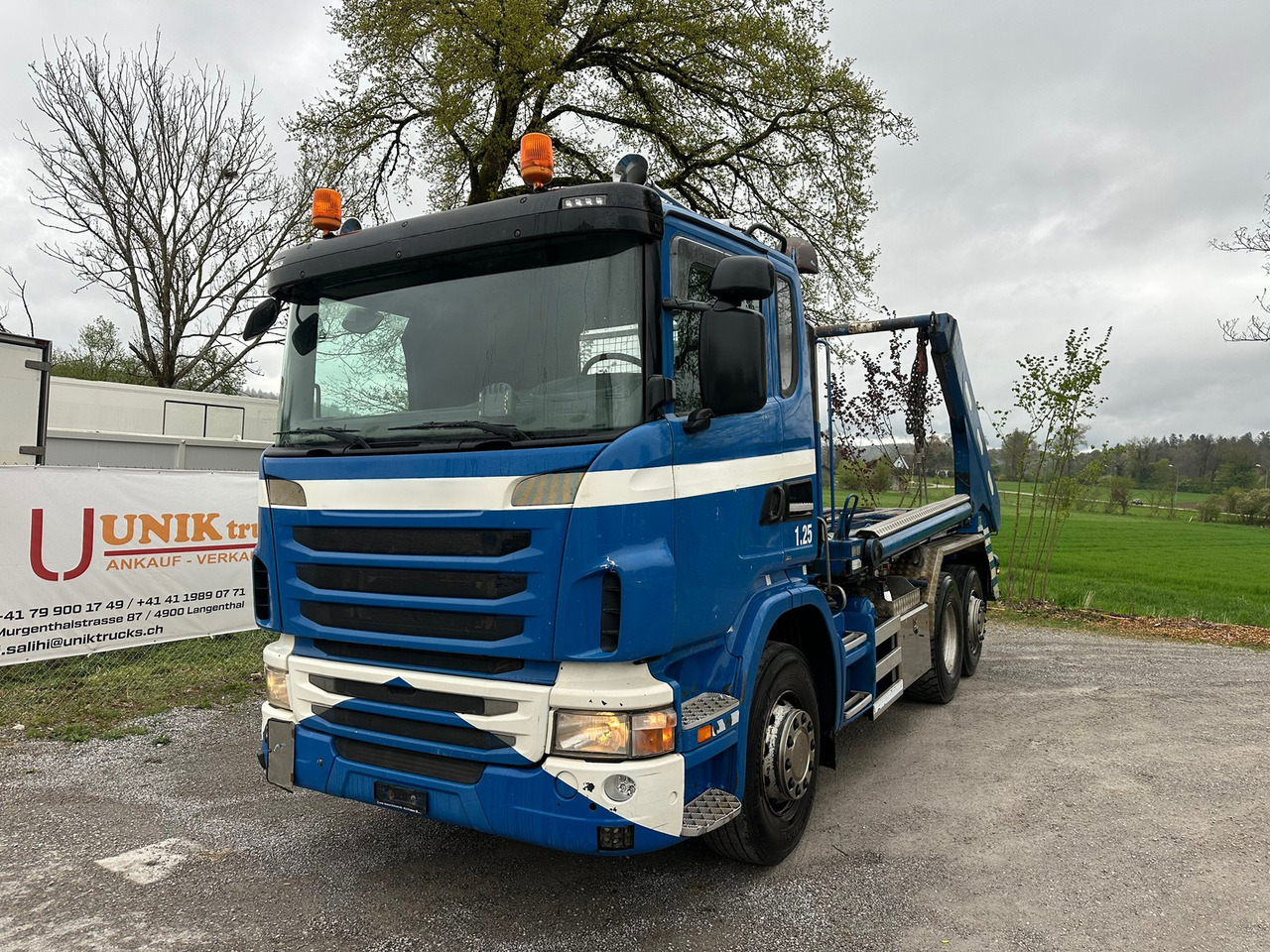 SCANIA G440 6x2 Wechselsistem asphalt thermo - Kamion za utovaranje kontejnera: slika 1 SCANIA G440 6x2 Wechselsistem asphalt thermo - Kamion za utovaranje kontejnera: slika 1