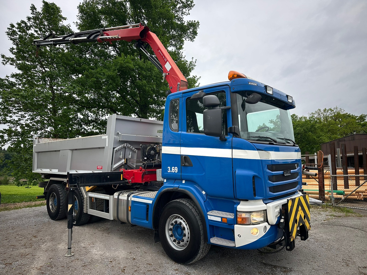 SCANIA G440 6x4 Kran+Kipper ORG-km 57.000 - Istovarivač, Kamion sa dizalicom: slika 3 SCANIA G440 6x4 Kran+Kipper ORG-km 57.000 - Istovarivač, Kamion sa dizalicom: slika 3