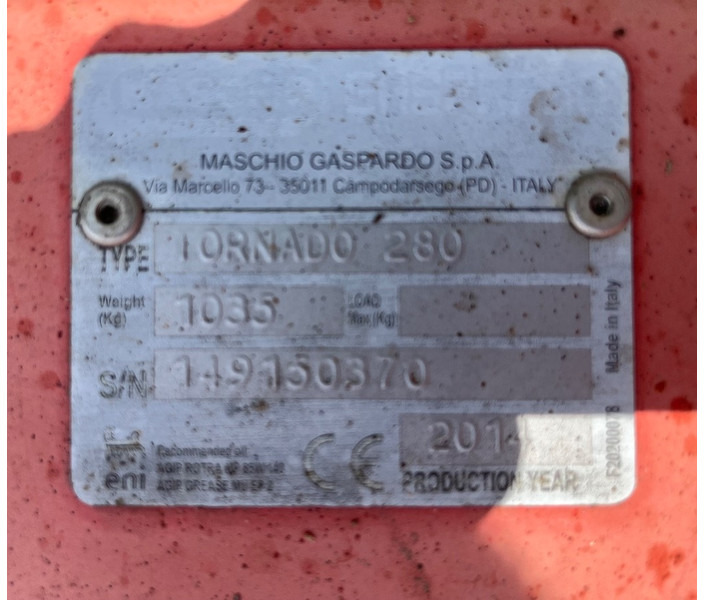 Maschio Tornado 280 - Tarup: slika 5 Maschio Tornado 280 - Tarup: slika 5