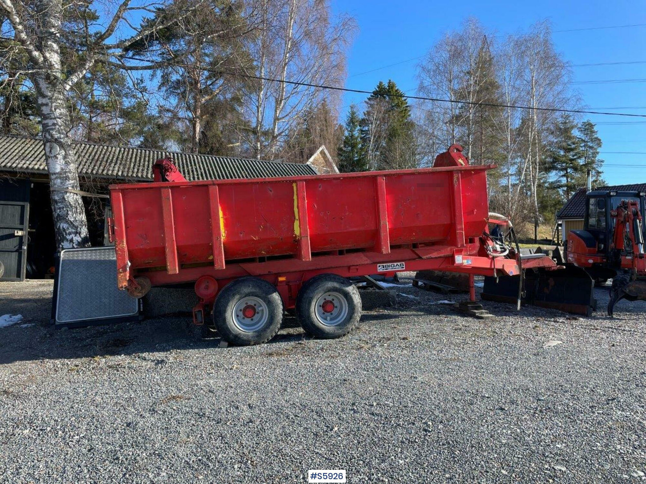 Bigab 7-10 hook truck trailer with flat - Abrol/ Autopodizač prikolica: slika 4 Bigab 7-10 hook truck trailer with flat - Abrol/ Autopodizač prikolica: slika 4