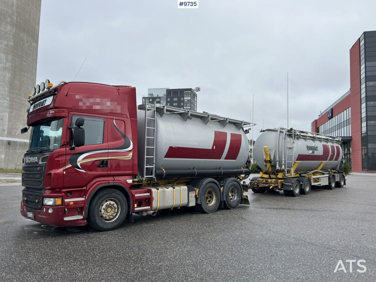 Bulk transport vehicle, Scania R730 with SITE AL-41-TPIK-4AK trailer - Kamion cisterna: slika 1 Bulk transport vehicle, Scania R730 with SITE AL-41-TPIK-4AK trailer - Kamion cisterna: slika 1