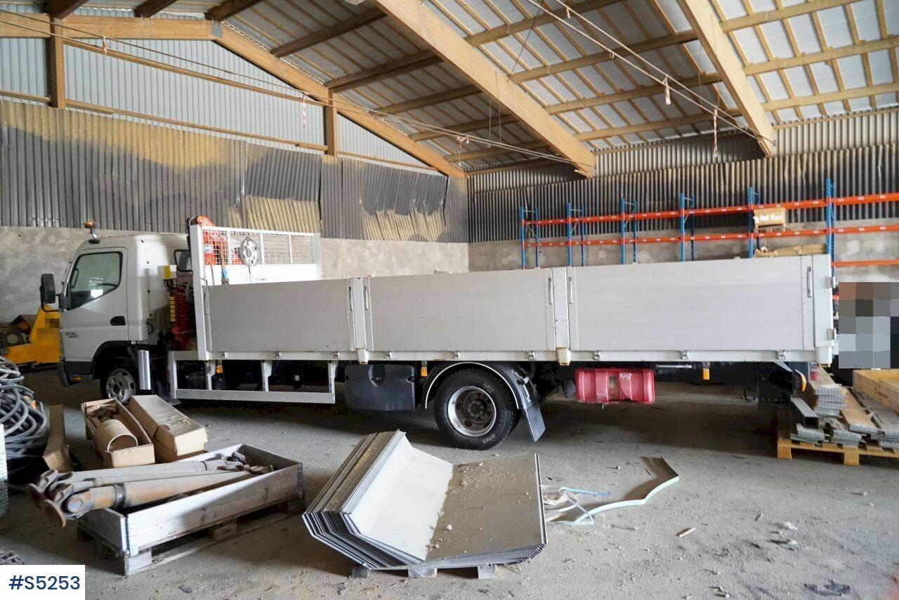 Crane truck with flat Mitsubishi Canter 7C15 - Kamion sa dizalicom: slika 2 Crane truck with flat Mitsubishi Canter 7C15 - Kamion sa dizalicom: slika 2