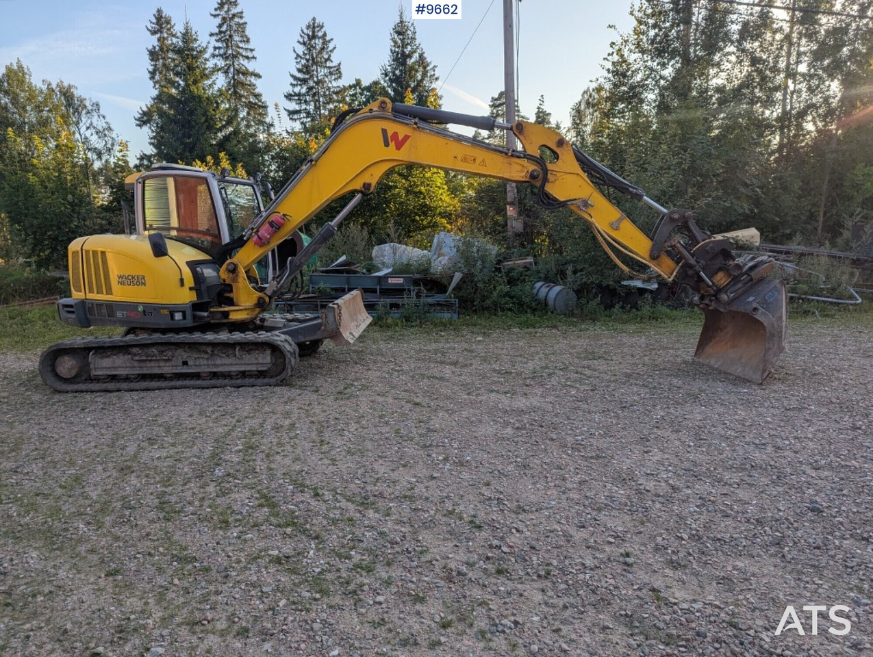 Excavator Wacker Neuson ET90, Tiltrotator, buckets (Video) - Bager guseničar: slika 1 Excavator Wacker Neuson ET90, Tiltrotator, buckets (Video) - Bager guseničar: slika 1