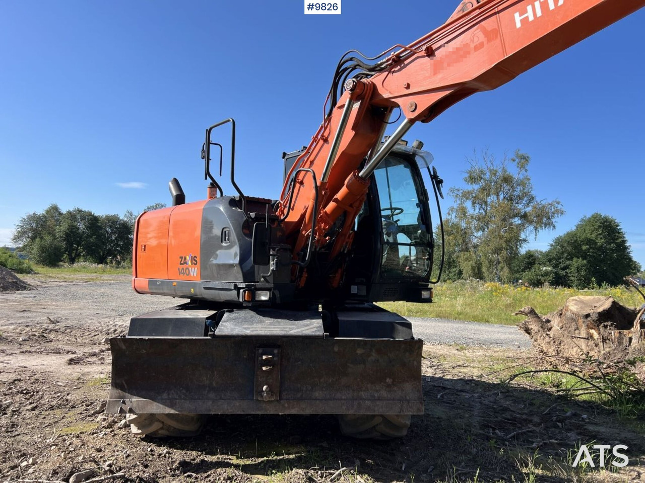 Hitachi ZX140 W-5B with rotor and planer bucket - Bager točkaš: slika 4 Hitachi ZX140 W-5B with rotor and planer bucket - Bager točkaš: slika 4