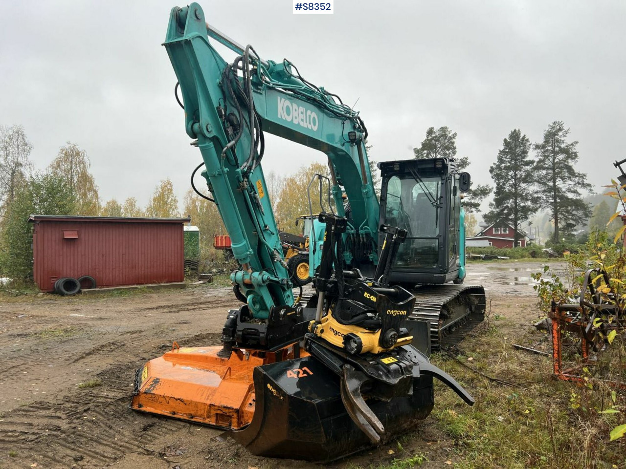KOBELCO SK140 SRLC-7 with Trejon Cutting unit and Engcon tiltrotator (SEE VIDEO) - Bager guseničar: slika 1 KOBELCO SK140 SRLC-7 with Trejon Cutting unit and Engcon tiltrotator (SEE VIDEO) - Bager guseničar: slika 1
