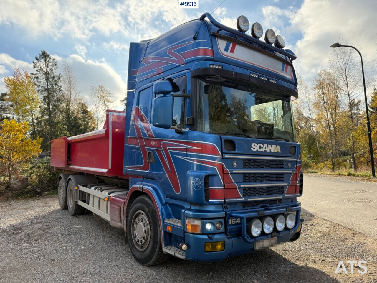 Scania R164 580 6X2 truck with flatbed - Kamion sa tovarnim sandukom: slika 2 Scania R164 580 6X2 truck with flatbed - Kamion sa tovarnim sandukom: slika 2