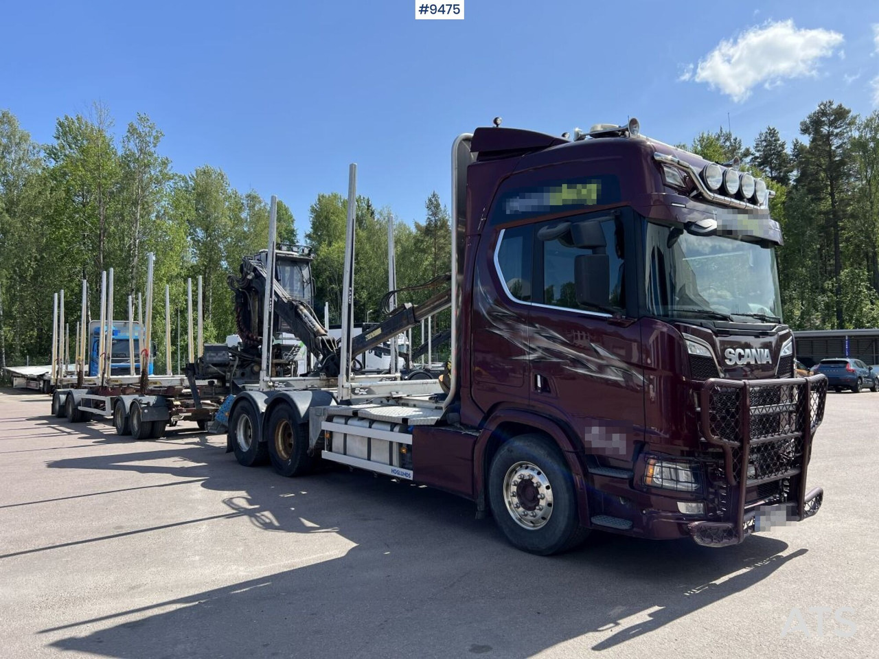 Scania R580 Timmerbil med kran och släp, Timmerekipage - Šticar: slika 2 Scania R580 Timmerbil med kran och släp, Timmerekipage - Šticar: slika 2