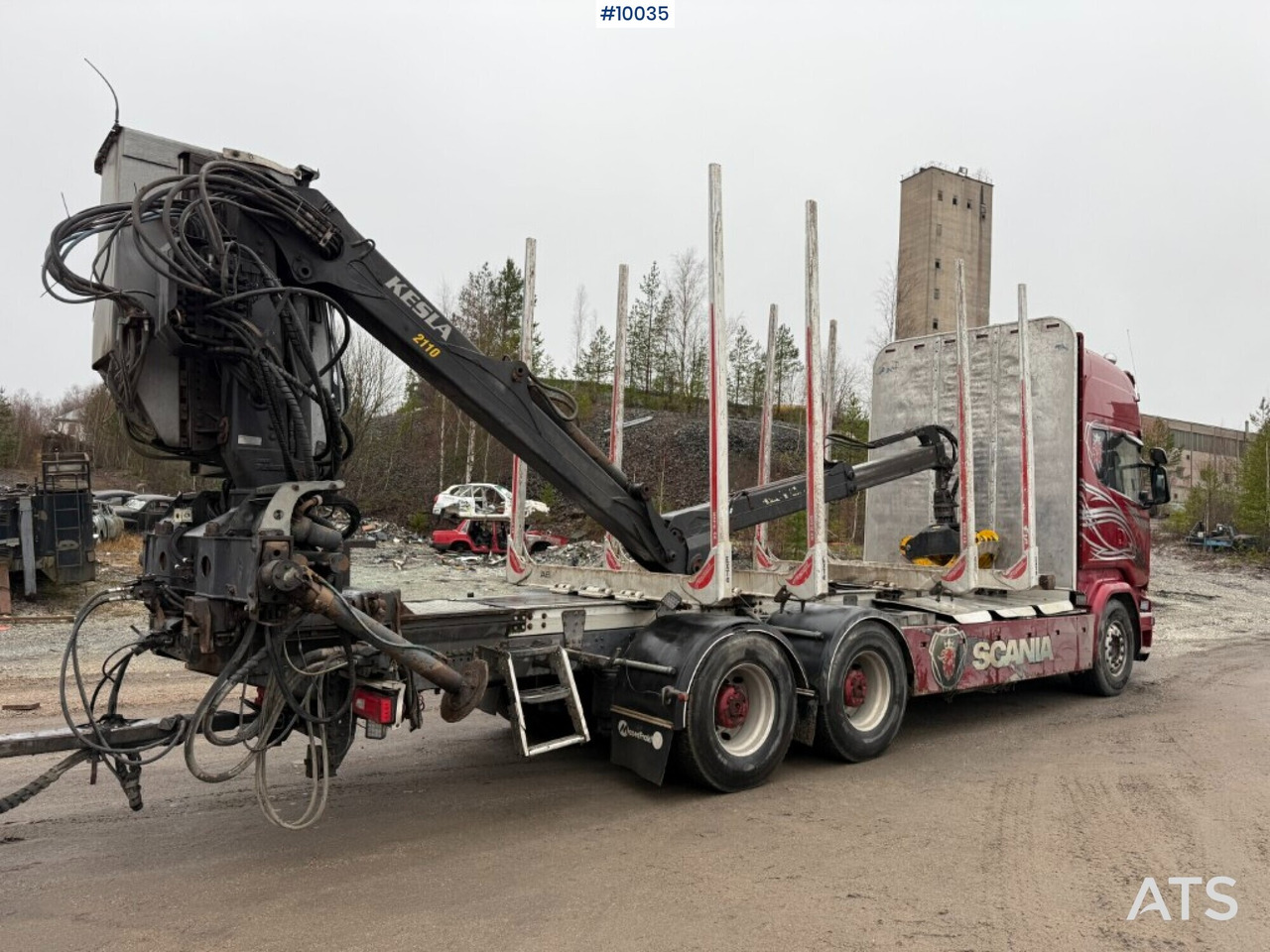 Scania R730 timber truck with crane and trailer (VIDEO) - Šticar, Kamion sa dizalicom: slika 4 Scania R730 timber truck with crane and trailer (VIDEO) - Šticar, Kamion sa dizalicom: slika 4