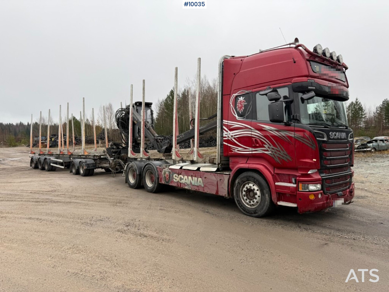 Scania R730 timber truck with crane and trailer (VIDEO) - Šticar, Kamion sa dizalicom: slika 2 Scania R730 timber truck with crane and trailer (VIDEO) - Šticar, Kamion sa dizalicom: slika 2