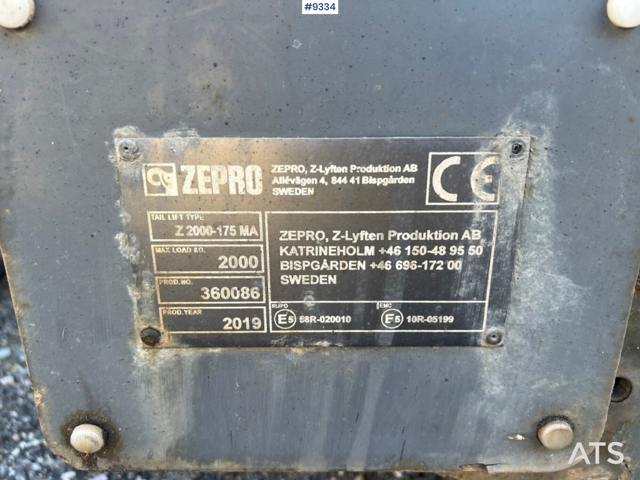 Tail Lift- Zepro- Z2000-175MA - Hidraulična dizalica: slika 4 Tail Lift- Zepro- Z2000-175MA - Hidraulična dizalica: slika 4