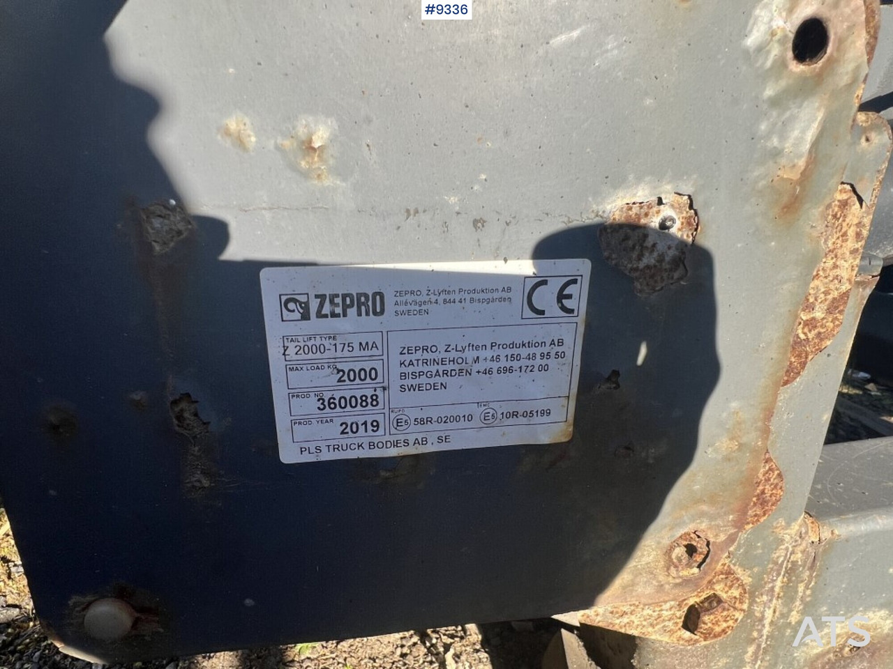 Tail Lift Zepro Z2000-175MA - Hidraulična dizalica: slika 5 Tail Lift Zepro Z2000-175MA - Hidraulična dizalica: slika 5