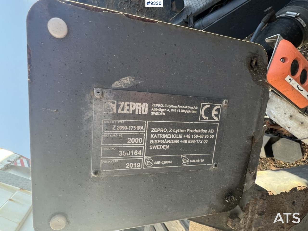 Tail lift Zepro Z2000-175MA - Hidraulična dizalica: slika 3 Tail lift Zepro Z2000-175MA - Hidraulična dizalica: slika 3