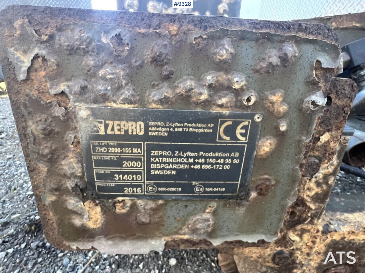 Tail lift - Zepro- ZHD 2000-155MA - Hidraulična dizalica: slika 5 Tail lift - Zepro- ZHD 2000-155MA - Hidraulična dizalica: slika 5