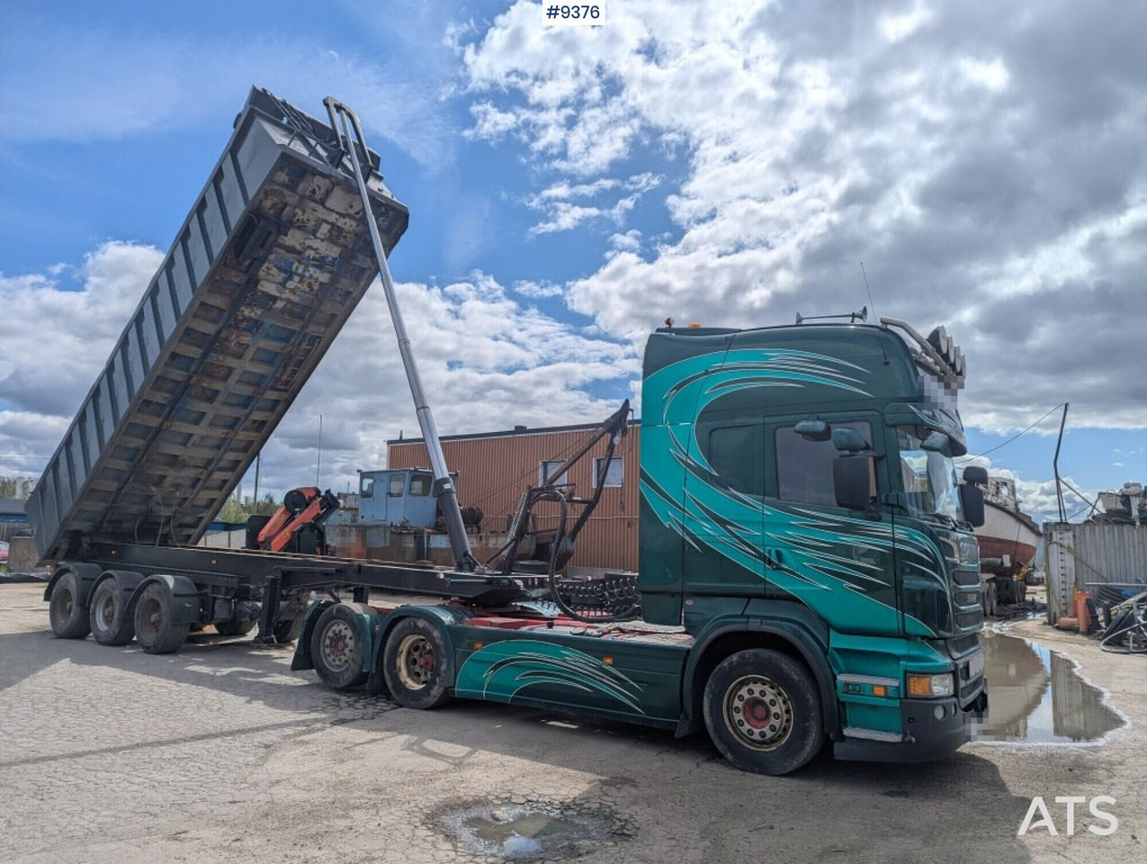 Truck unit Scania R730 V8 6X2 with RKP tipping trailer (VIDEO) - Tegljač: slika 2 Truck unit Scania R730 V8 6X2 with RKP tipping trailer (VIDEO) - Tegljač: slika 2