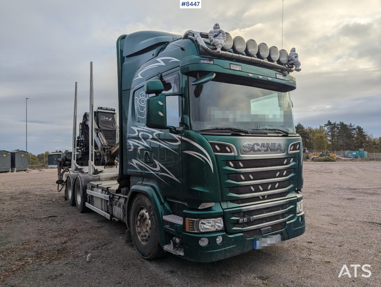 Timber Truck Scania R580 6X4 with crane and wagon - Šticar: slika 2 Timber Truck Scania R580 6X4 with crane and wagon - Šticar: slika 2
