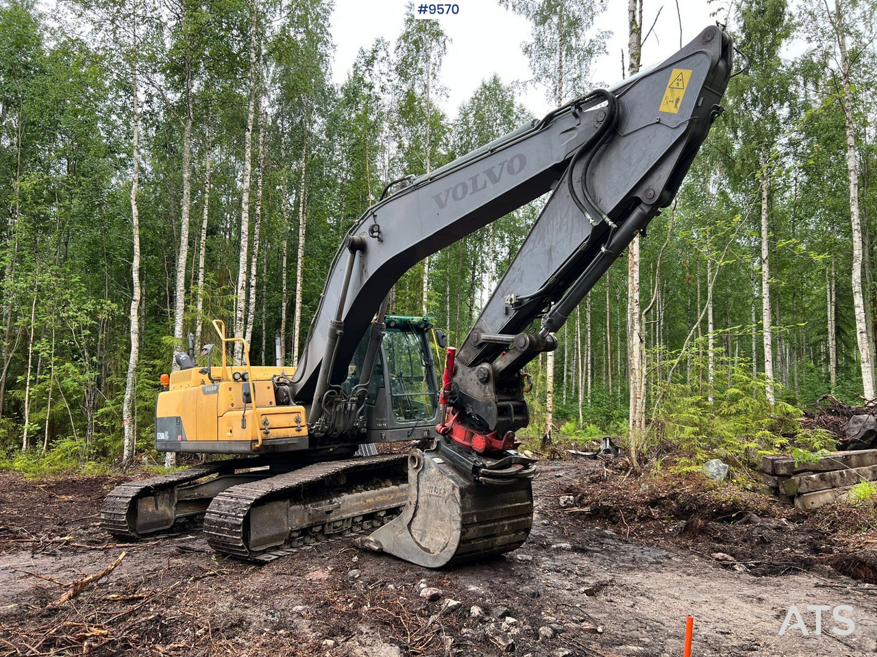 Volvo EC 250 DL grävsystem, rotor och planerskopa - Bager guseničar: slika 2 Volvo EC 250 DL grävsystem, rotor och planerskopa - Bager guseničar: slika 2