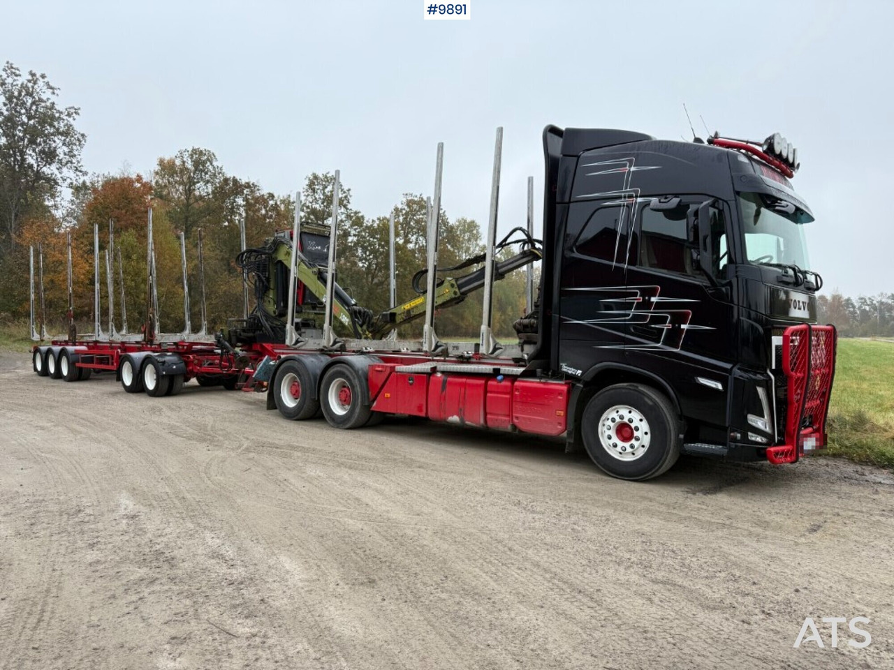 Volvo FH64 R Timber truck, trailer and crane - Šticar, Kamion sa dizalicom: slika 1 Volvo FH64 R Timber truck, trailer and crane - Šticar, Kamion sa dizalicom: slika 1