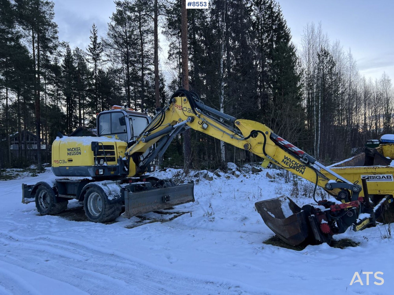 Wacker Neuson 9503 Wheeled excavator, wagon and gears - Bager točkaš: slika 1 Wacker Neuson 9503 Wheeled excavator, wagon and gears - Bager točkaš: slika 1