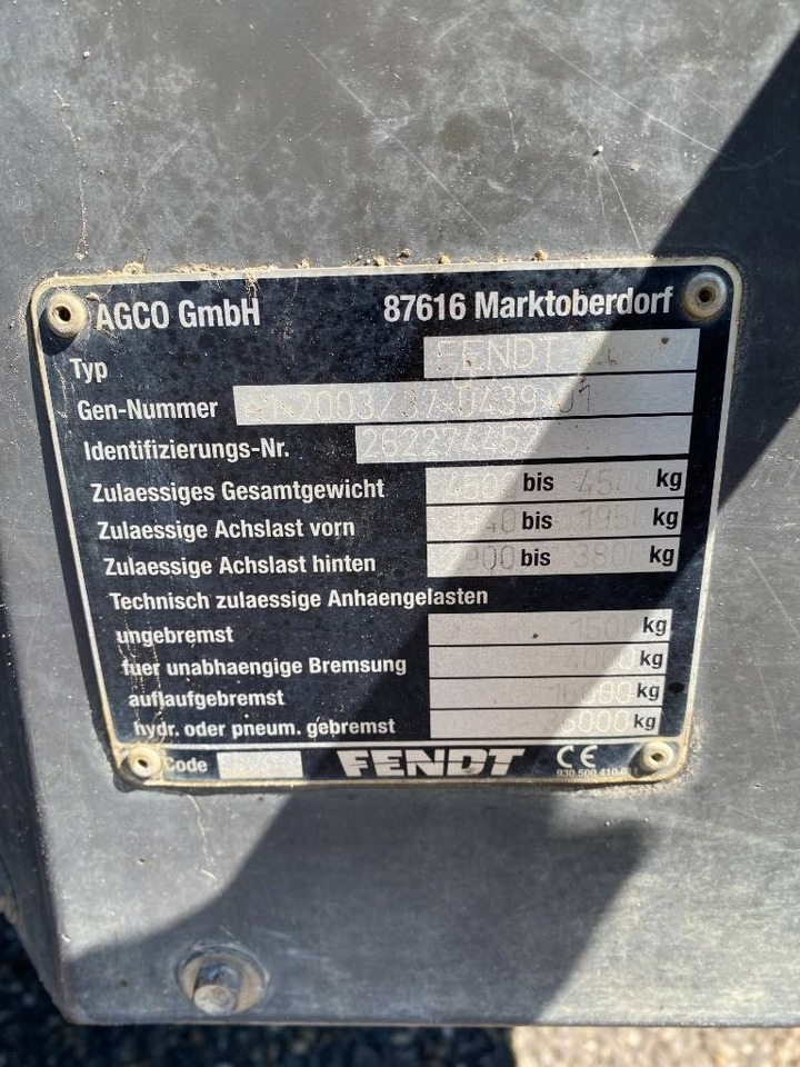 Traktor Fendt 209F Vario TMS 1er Main endommagé: slika 7