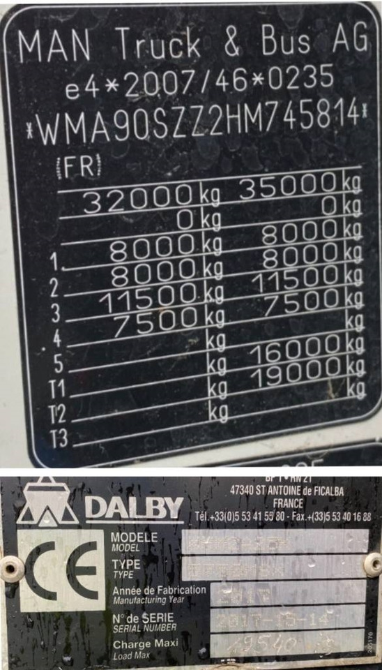 Kamion sa hidrauličnom kukom MAN TGS 35.460/RETARDER /DALBY: slika 9