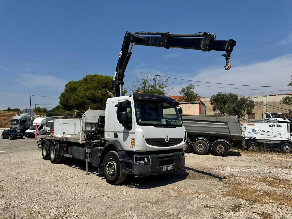 Renault PREMIUM 370 DXI PLATEAU RIDELLES GRUE - Kamion sa tovarnim sandukom, Kamion sa dizalicom: slika 2 Renault PREMIUM 370 DXI PLATEAU RIDELLES GRUE - Kamion sa tovarnim sandukom, Kamion sa dizalicom: slika 2