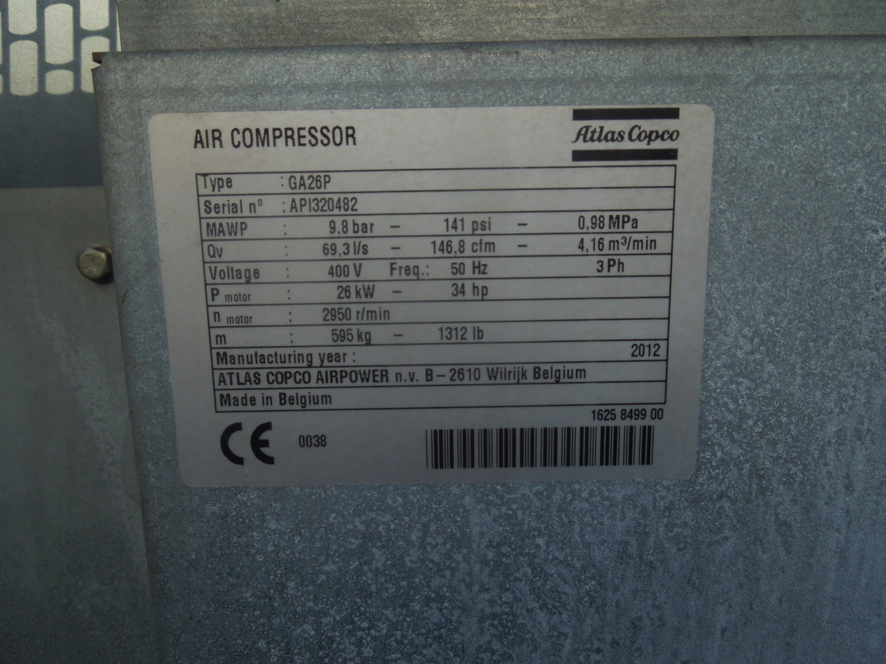 ATLAS COPCO GA26 FF - Kompresor za vazduh: slika 4 ATLAS COPCO GA26 FF - Kompresor za vazduh: slika 4