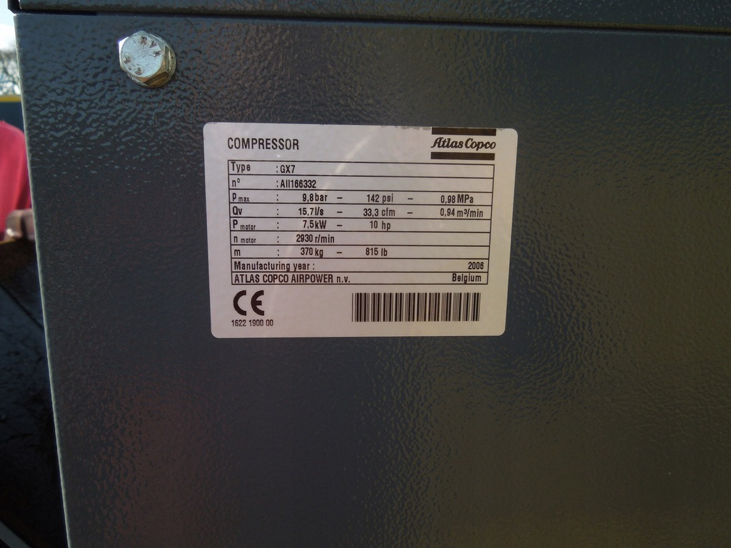 ATLAS COPCO GX7FF - Kompresor za vazduh: slika 4 ATLAS COPCO GX7FF - Kompresor za vazduh: slika 4