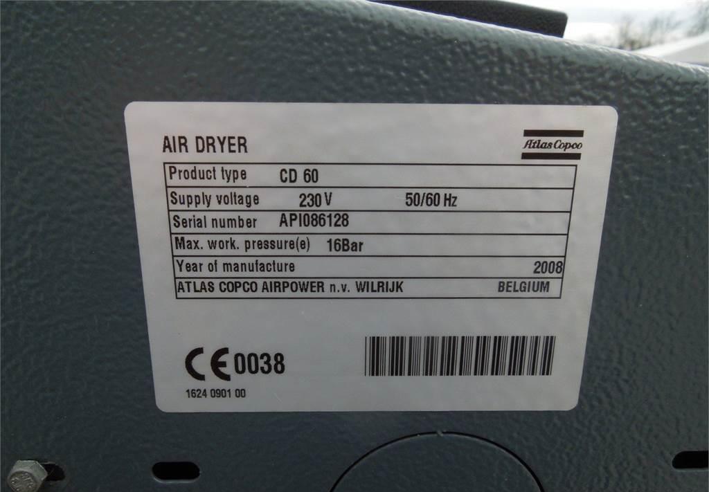 Atlas Copco OSUSZACZ ADSORPCYJNY CD 60 3,60M3/MIN 2008R - Kompresor za vazduh: slika 3 Atlas Copco OSUSZACZ ADSORPCYJNY CD 60 3,60M3/MIN 2008R - Kompresor za vazduh: slika 3
