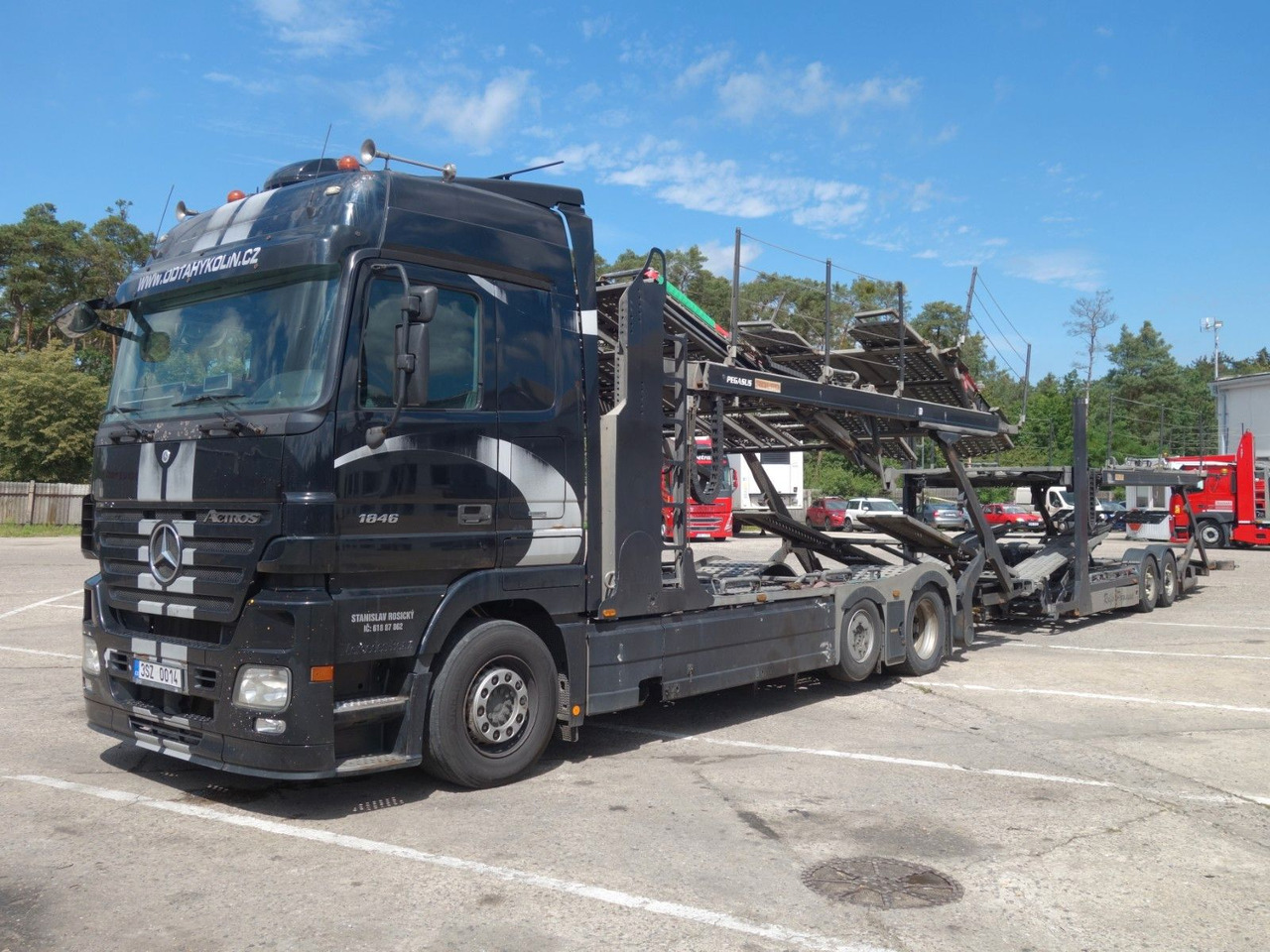 Mercedes-Benz Actros 2446 mit Rolfo für 10 PKW, Retarder - Kamion za prevoz automobila: slika 1 Mercedes-Benz Actros 2446 mit Rolfo für 10 PKW, Retarder - Kamion za prevoz automobila: slika 1