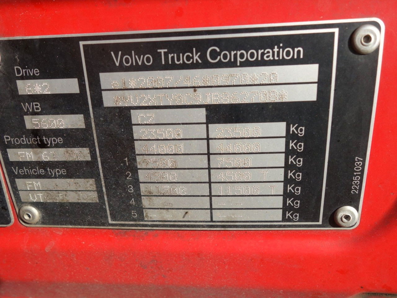 Kamion za prevoz automobila Volvo FM 460 6x2 Fahrgestell für Autotransporter: slika 21 Kamion za prevoz automobila Volvo FM 460 6x2 Fahrgestell für Autotransporter: slika 21